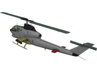 AN-12 Helicopter 3D Model preview
