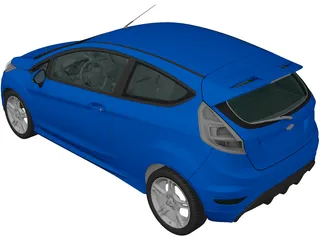 Ford Fiesta Zetec S (2009) 3D Model preview