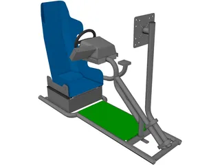 Racing Simulator 3D Model preview