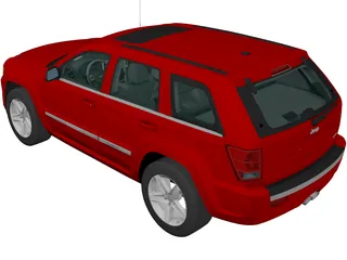 Jeep Grand Cherokee SRT8 (2009) 3D Model preview