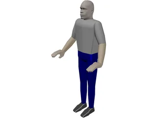 Worker 3D Model preview