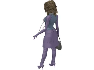 Woman Sara 3D Model preview