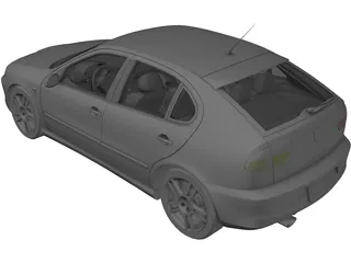 Seat Leon Cupra 3D Model preview