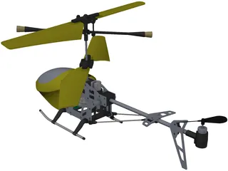 RC Helicopter 3D Model preview