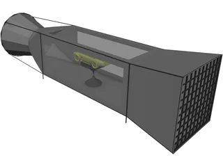 Wind Tunnel 3D Model preview