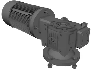 Reductor Motor 3D Model preview