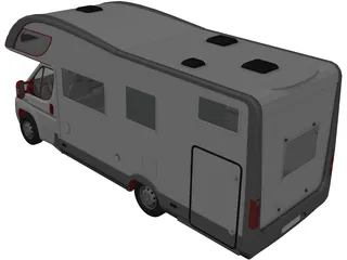 Fiat Ducato Camper Riviera 3D Model preview