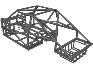 Spaceframe Chassis 3D Model preview