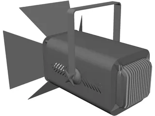 Fresnel 500 Light 3D Model preview
