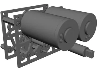 Team 3008 FRC Gearbox 3D Model preview