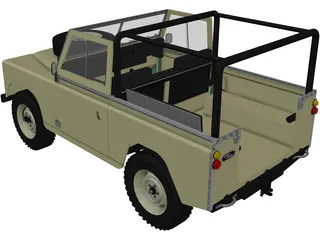 Land Rover Series IIa 88 3D Model preview