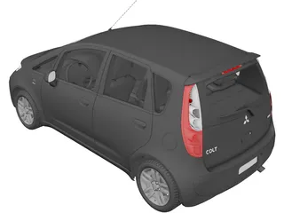 Mitsubishi Colt 3D Model preview