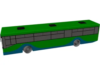 Man Bus 3D Model preview