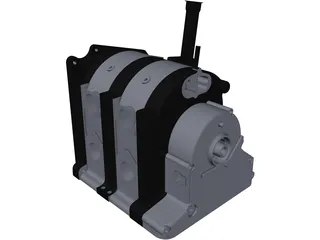 Mazda 13B Rotary Engine 3D Model preview