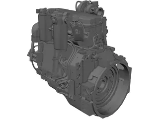 Cummins QSB4.5TAA Engine 3D Model preview