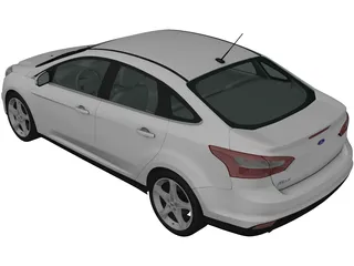 Ford Focus Sedan (2011) 3D Model preview