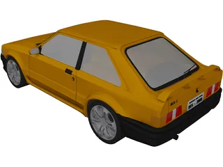 Ford Escort MK4 3D Model preview