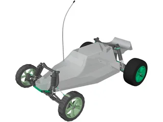 Losi RC Car 3D Model preview