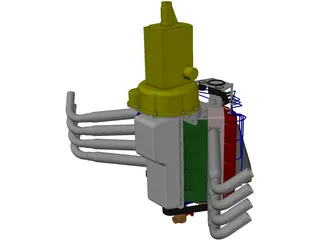 Dragster Engine 3D Model preview