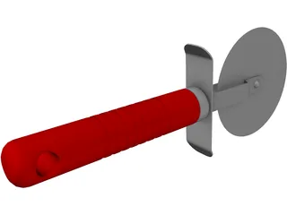 Pizza Cutter 3D Model preview