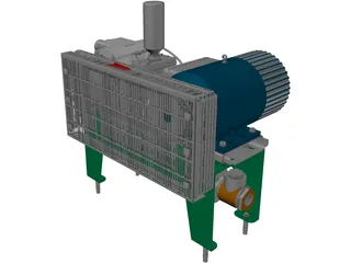 Vacuum Pump 3D Model preview