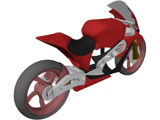 Motorcycle Concept 3D Model preview