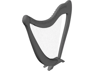 Harp 3D Model preview