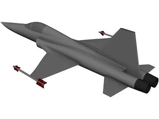 Northrop F-5 Tiger 3D Model preview