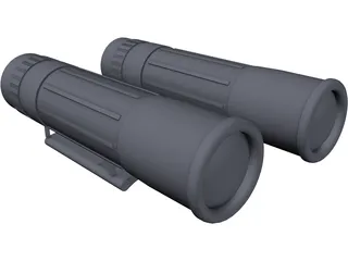 Binoculars Mini 3D Model preview