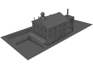 Great Northern Brewery Building 3D Model preview