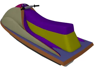Jet Ski 3D Model preview