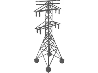 Electric Tower 3D Model preview