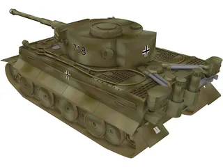 Tiger L 3D Model preview