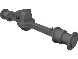 Rockwell Front Axle 3D Model preview