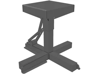 Motorcycle Jack Lift 3D Model preview