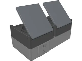 Power Socket 3D Model preview