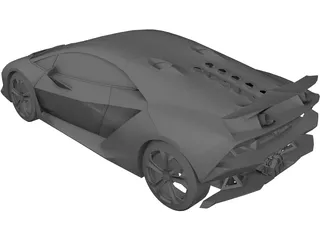 Lamborghini Sesto Elemento 3D Model preview
