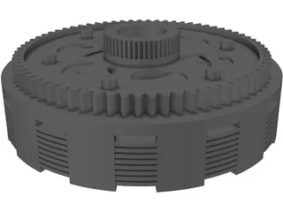 Clutch Motorcyle 3D Model preview