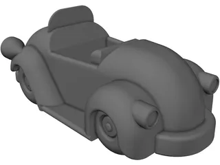 Cartoon Car 3D Model preview