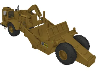 Caterpillar 631D Scraper 3D Model preview