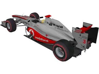 McLaren F1 Hamilton (2011) 3D Model preview