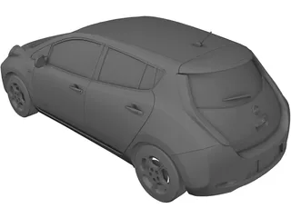 Nissan Leaf (2011) 3D Model preview