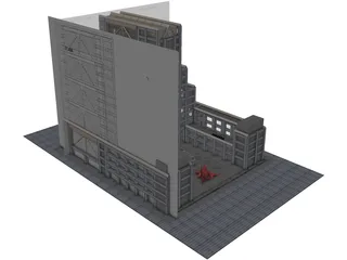 UNU Building Tokyo 3D Model preview