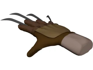 Freddy Krueger Hand 3D Model preview