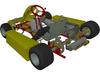 Kart 125cc 3D Model preview