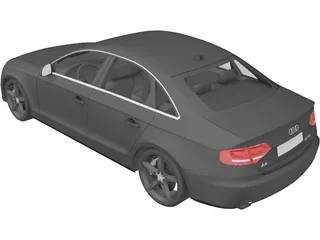 Audi A4 (2011) 3D Model preview