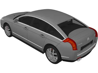 Citroen C6 (2009) 3D Model preview
