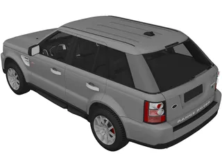 Range Rover Sport (2008) 3D Model preview