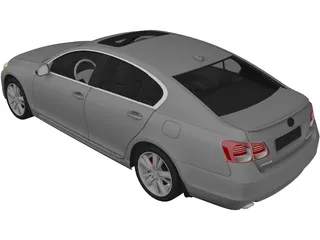 Lexus GS 450h (2010) 3D Model preview