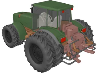 Tractor 3D Model preview